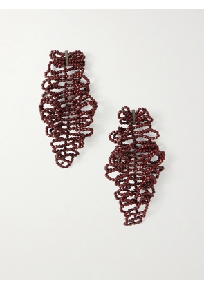 Brunello Cucinelli - Beaded Red Earrings - One size