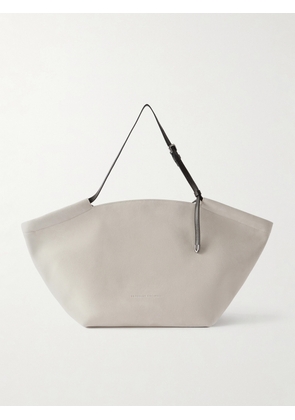 Brunello Cucinelli - Leather-trimmed Suede Tote - Ivory - One size
