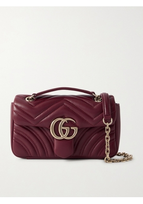 Gucci - Gg Marmont 2.0 Quilted Leather Shoulder Bag - Red - One size