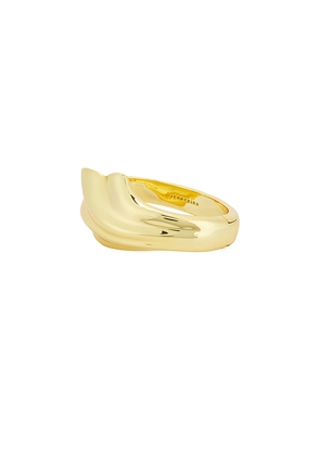 Jenny Bird Lydia Cuff in Metallic Gold.
