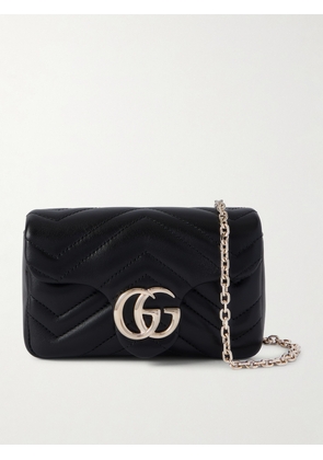 Gucci - Gg Marmont Mini Matelassé Leather Shoulder Bag - Black - One size