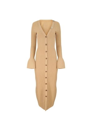 Alexis Trisha bell-sleeve midi dress - Brown