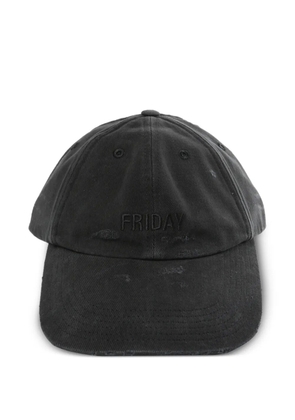 VETEMENTS text-motif baseball cap - Black