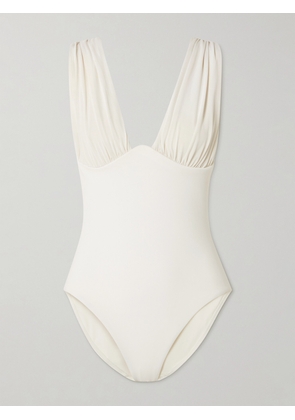 Zimmermann - Awaken Gathered Swimsuit - White - 0,1,2,3,4