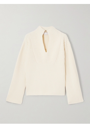 Proenza Schouler White Label - Meron Ribbed Wool Sweater - Off-white - xx small,x small,small,medium,large,x large