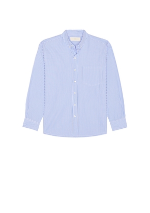 Jeanerica Theo Shirt in Blue. Size M. Also in S.