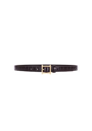 Helsa Logo Mini Waist Belt in Brown. Size L. Also in M, S, XL.