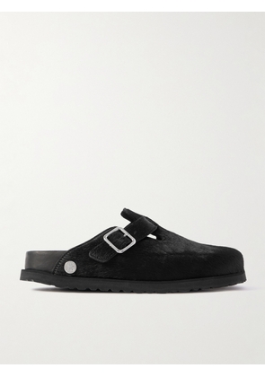 Birkenstock 1774 - Boston Buckled Cow Hair Clogs - Black - IT35,IT36,IT37,IT38,IT39,IT40