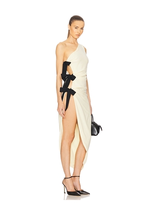 Helsa The Seline Dress With Bows in Yellow. Size L. Also in M, S, XL.