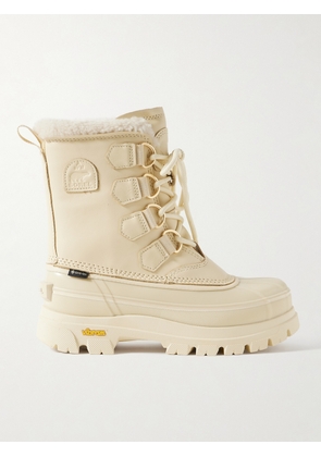 Sorel - Caribou Horizon™ Fleece-trimmed Gore-tex™ Ankle Boots - Cream - US5.5,US6,US6.5,US7,US7.5,US8,US8.5,US9,US9.5,US10,US10.5,US11,US12