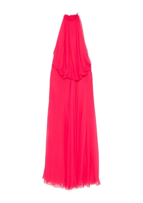 Alberta Ferretti halterneck maxi dress - Pink