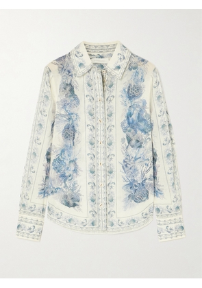 Zimmermann - Wanderlust Printed Cotton Shirt - Blue - 00,0,1,2,3,4