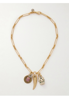 MAISON MAYLE - Soli Gato Gold-plated, Crystal And Rhodonite Necklace - Multi - One size