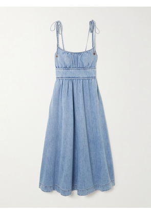 Zimmermann - Wanderlust Denim Midi Dress - Blue - 00,0,1,2,3,4