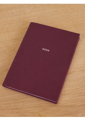 Smythson - Soho Ludlow 2026 Textured-leather Weekly Diary - Burgundy - One size