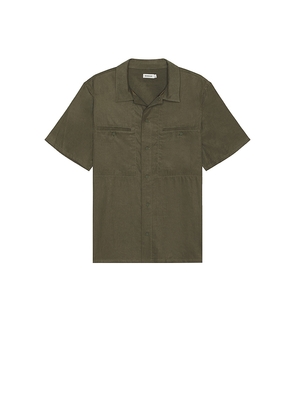 SIMKHAI Military Work Shirt in Army. Size L. Also in M, XL/1X.