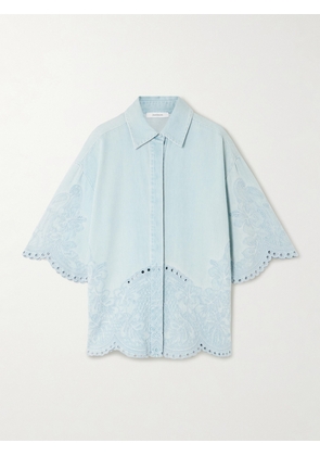 Zimmermann - Daylight Broderie Anglaise Denim Shirt - Blue - 00,1,2,3,4