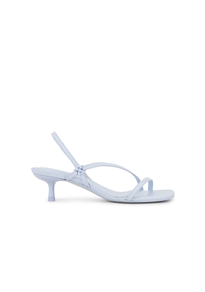 SIMKHAI Cedonia Stud Strappy Kitten Heel Sandal in Baby Blue. Size 37. Also in 39.