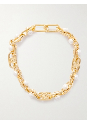 Gucci - Gold-tone Faux Pearl Necklace - One size