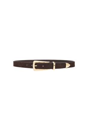 Favorite Daughter The Suede Statement Belt in Chocolate. Size L. Also in M, XL.