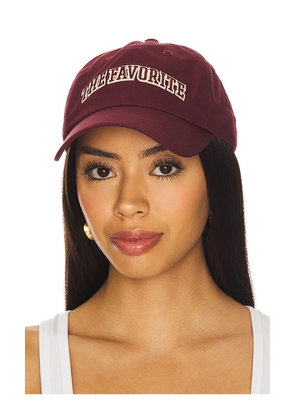 Favorite Daughter The Favorite Baseball Hat in Burgundy.