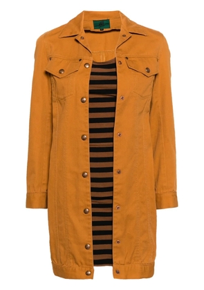 Jean Paul Gaultier Pre-Owned 1980s layered shirt minidress - Orange