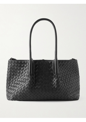 Bottega Veneta - Pinacoteca Small Intrecciato Leather Tote - Black - One size