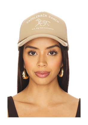 Gigi Pip Saddleback Ranch Hat in Tan.