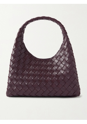 Bottega Veneta - Intrecciato Leather Shoulder Bag - Burgundy - One size