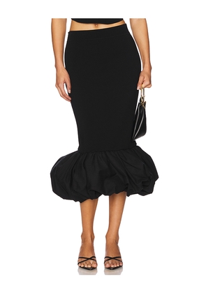SIMKHAI Camille Midi Skirt in Black. Size S. Also in XS.