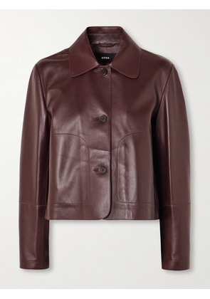 ARMA - Emy Leather Jacket - Burgundy - FR 34,FR 36,FR 38,FR 40,FR 42,FR 44