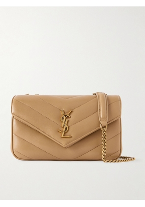 SAINT LAURENT - Loulou Quilted Leather Shoulder Bag - Brown - One size