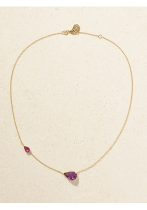 SHAY - 18-karat Gold, Sapphire And Diamond Necklace - One size