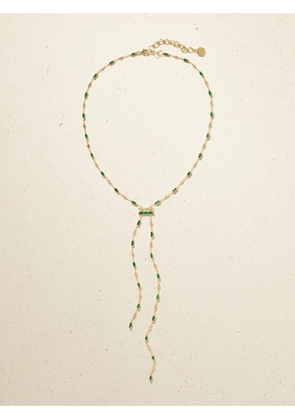 SHAY - 18-karat Gold, Emerald And Diamond Necklace - One size