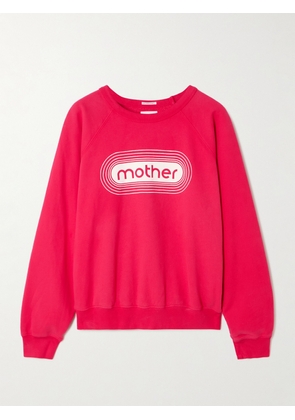 Mother - The Concert Printed Cotton-jersey Sweatshirt - Red - x small,small,medium,large,x large