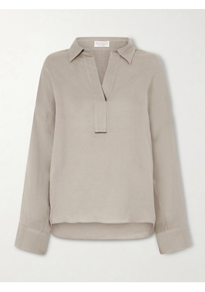 Brunello Cucinelli - Linen Blouse - Green - xx small,x small,small,medium,large,x large,xx large