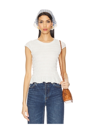 Free People Sylvie Tee in Ivory. Size L. Also in XS.
