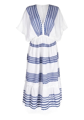 lemlem Yani plunge dress - Blue