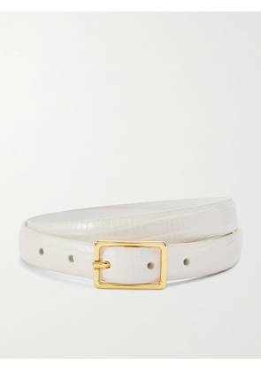 Anderson's - Croc-effect Leather Belt - Off-white - 65,70,75,80,85,90