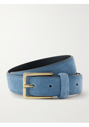Anderson's - Suede Belt - Blue - 65,70,75,80,85,90