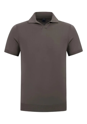 Fedeli short-sleeve polo shirt - Brown
