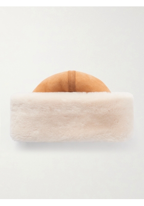 TOTEME - Shearling Hat - Brown - P/S,M/L