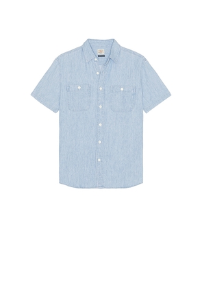 Faherty Tried And True Chambray Shirt in Blue. Size M. Also in S.