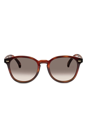 Le Specs Bandwagon round-frame sunglasses - Brown