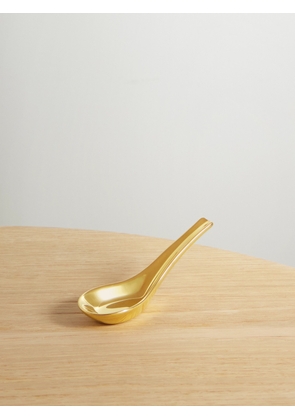 L'Objet - Gold-plated Porcelain Spoon - One size