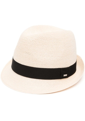 Saint Laurent straw panama hat - Neutrals