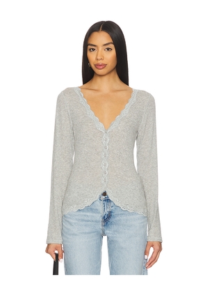 Free People x Intimately FP Big Love Cardi In Heather Grey in Grey. Size L. Also in M, S, XS.
