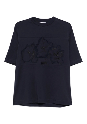 Iceberg embroidered-detail cotton T-Shirt - Blue