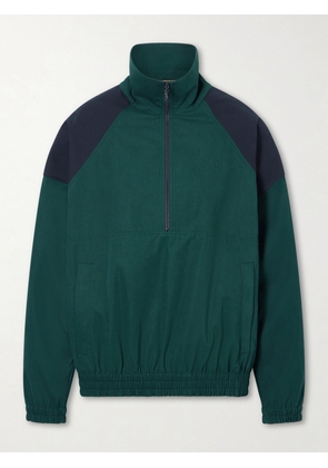 SAINT LAURENT - Cotton Half-zip Jacket - Green - IT34,IT36,IT38,IT40,IT42
