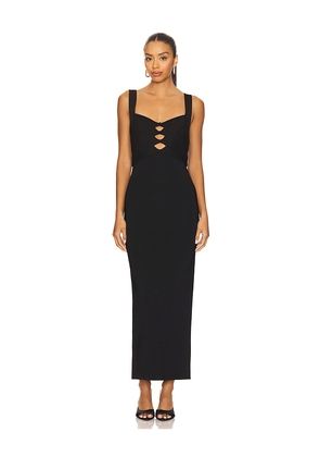 Herve Leger Alessia Gown in Black. Size L. Also in M, S.